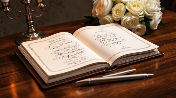 Les avantages d'un livre d'or audio pour votre mariage